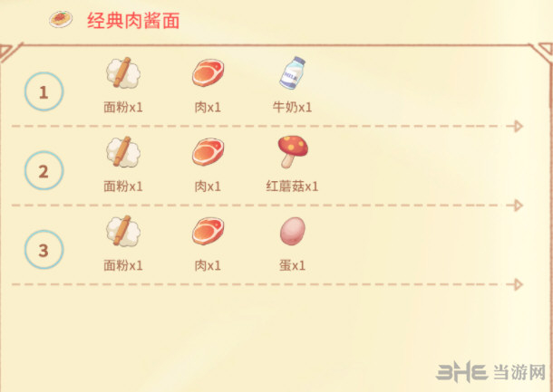 波西亚时光经典肉酱面配方图
