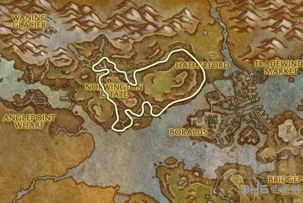 魔兽世界流波花苞采集路线1