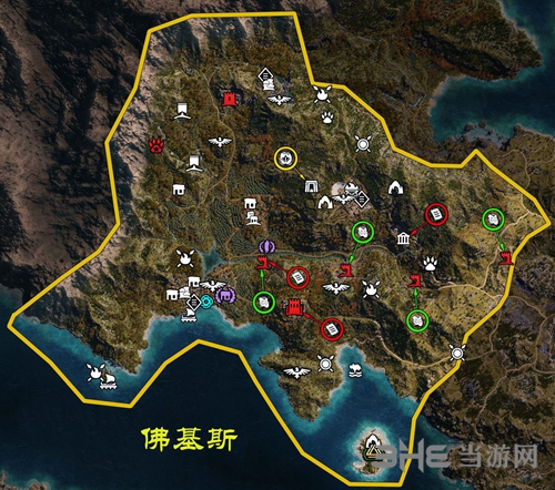 刺客信条奥德赛地图