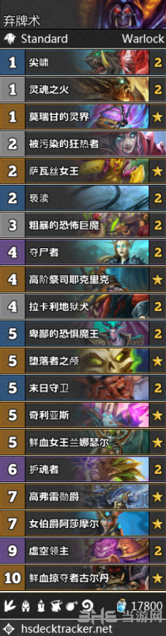 拉斯塔哈的大乱斗弃牌术卡组图片