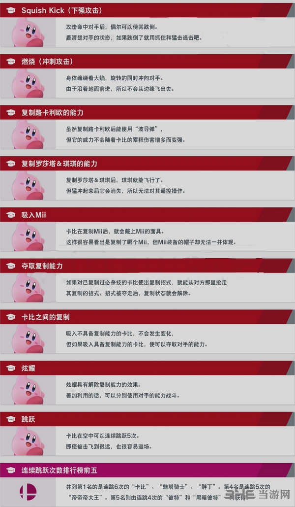 Switch任天堂大乱斗星之卡比技能图片2