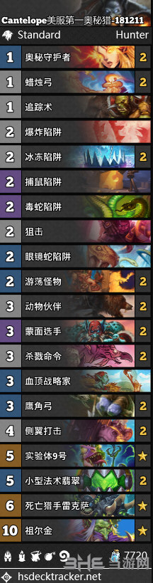 拉斯塔哈的大乱斗奥秘猎卡组图片