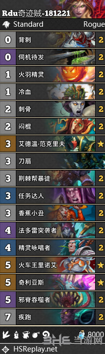 拉斯塔哈的大乱斗奇迹贼卡组图片