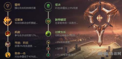 lol克烈天赋符文图片