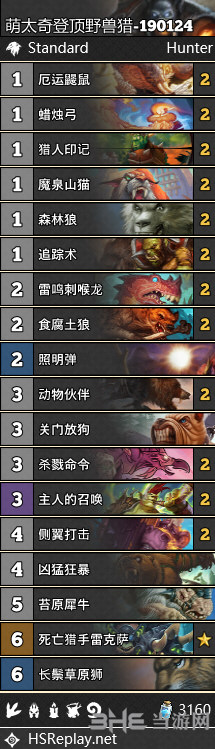 拉斯塔哈的大乱斗野兽猎卡组图片