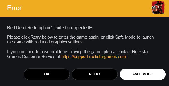 《荒野大镖客2》PC版玩家遭遇崩溃问题 试试更新驱动