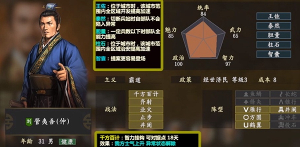三国志14管仲图片