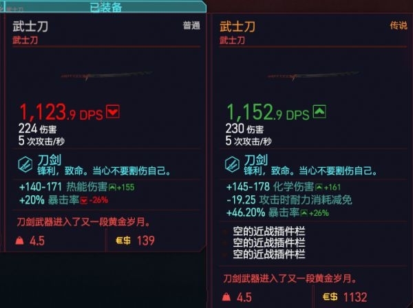 赛博朋克2077传说品质镂空武士刀获取流程图