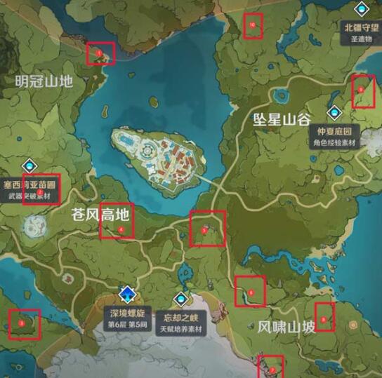 原神地灵龛分布位置一览