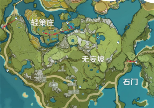 原神每日圣遗物刷新路线图分享