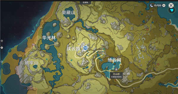 原神璃月华丽的宝箱位置分布图