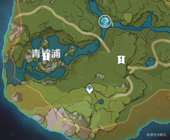 原神青墟浦限时挑战任务位置分享