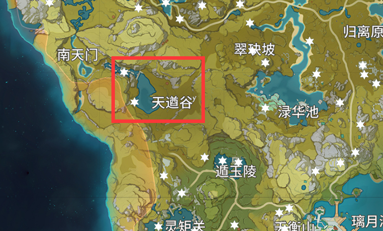 原神天遒谷岩神瞳在什么位置