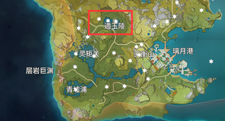 原神遁玉陵岩神瞳分布位置分享