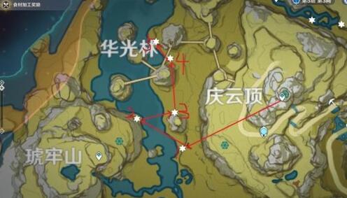 原神绝云椒椒快速采集路线分享