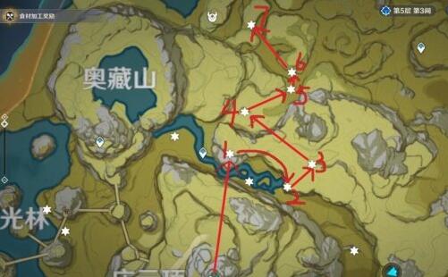 原神绝云椒椒快速采集路线分享