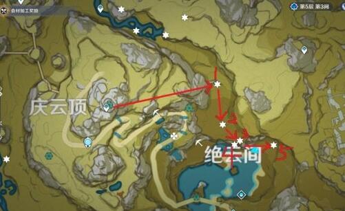 原神绝云椒椒快速采集路线分享