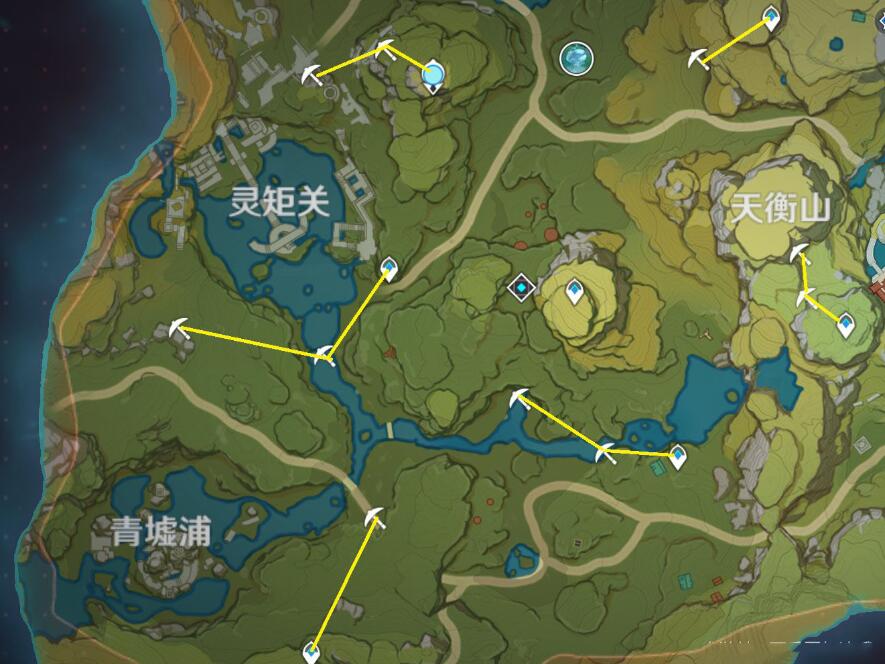 原神庆云顶挖矿路线分享