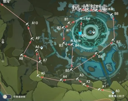 原神风龙废墟挖矿路线分享