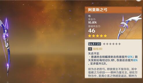 原神阿莫斯之弓适合哪些角色