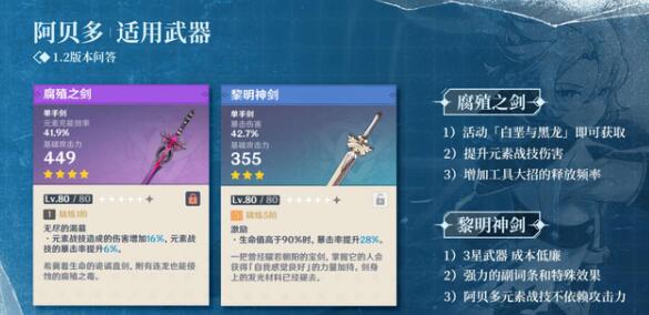 原神阿贝多配队阵容选择推荐