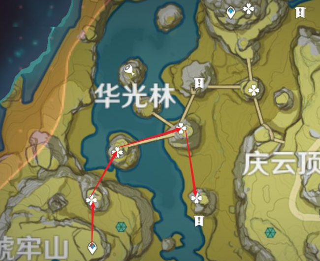原神清心快速采集路线推荐