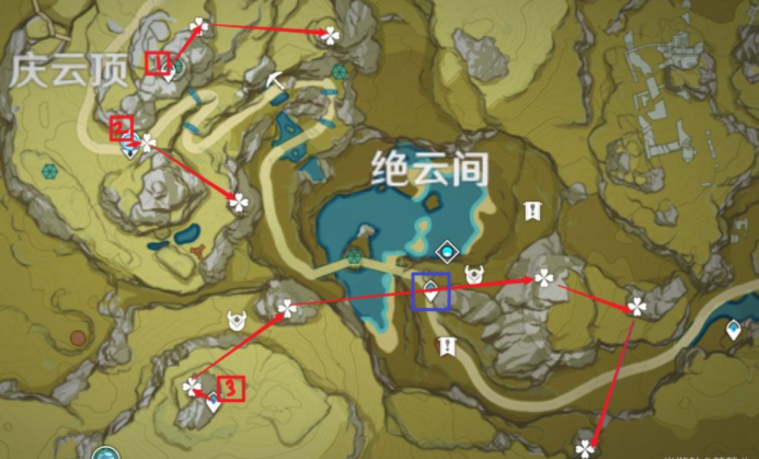 原神清心快速采集路线推荐