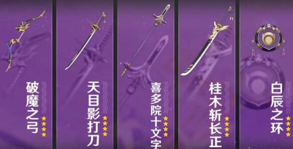 原神稻妻锻造武器适合角色推荐