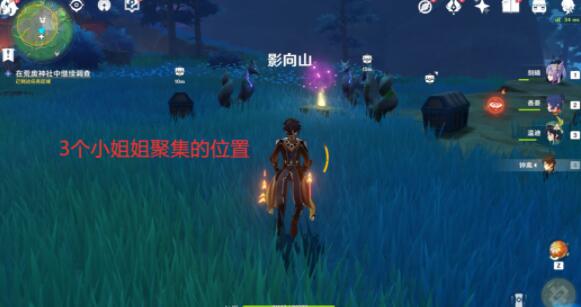 原神祭神奏上谜样的人影地点大全