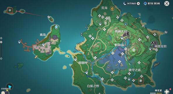 原神不动鸣神泡影地灵刷新六个地点详解