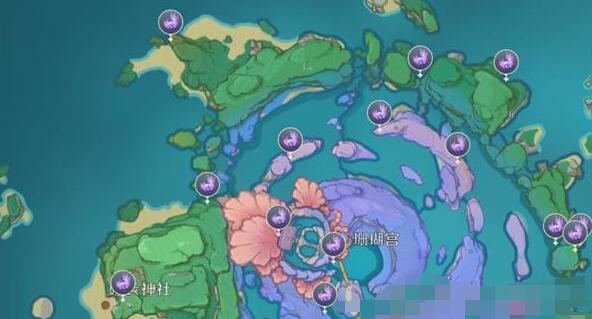 原神海祇岛雷神瞳刷新位置详解