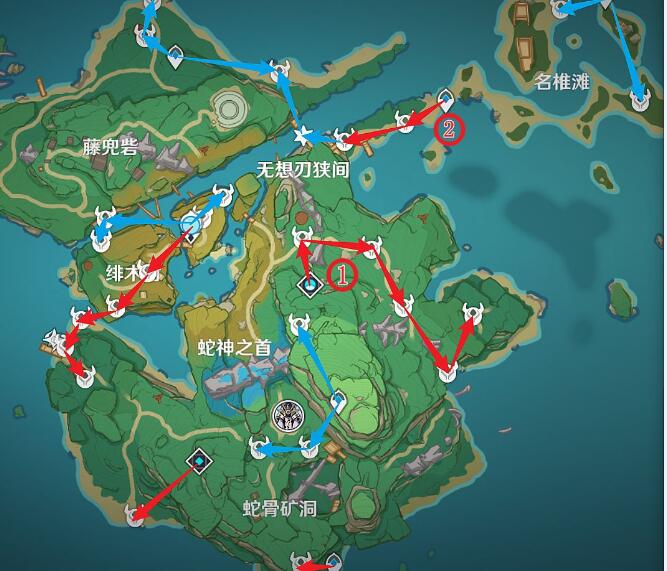 原神刀镡材料收集路线分享一览