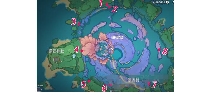 原神海祇岛林藏的宝藏刷新地点详解