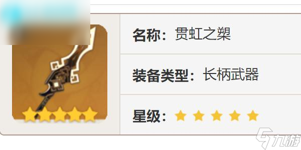 原神贯虹之槊适合谁