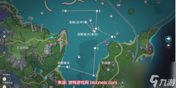 原神枫丹七个海面浮标怎么解密-七个海面浮标解密地点