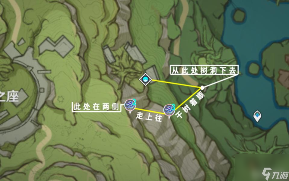 原神3.5版本树王圣体菇采集路线是什么？