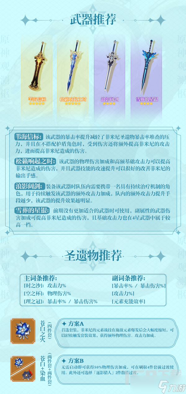 原神4.1新四星菲米尼一图流攻略 菲米尼怎么培养