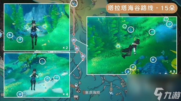 原神海露花采集路线一览