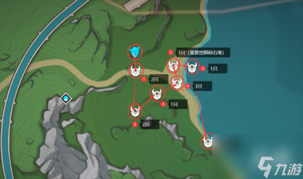 原神原海异种刷取路线