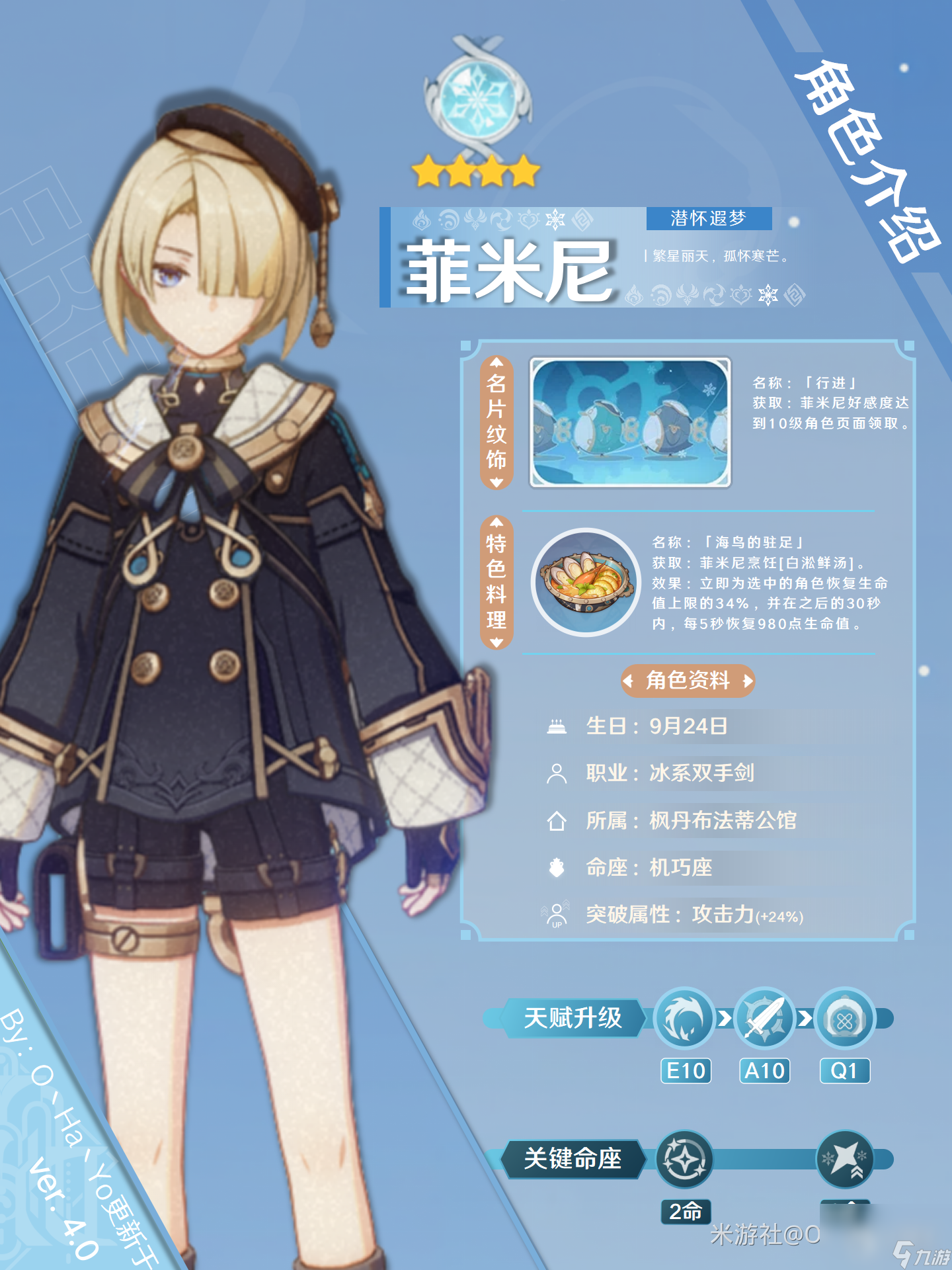 《原神》菲米尼培养推荐攻略