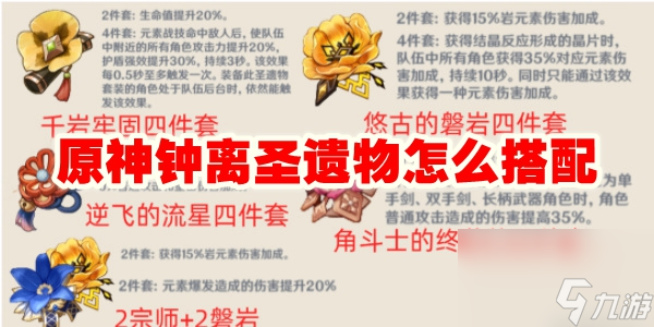 原神钟离圣遗物怎么搭配