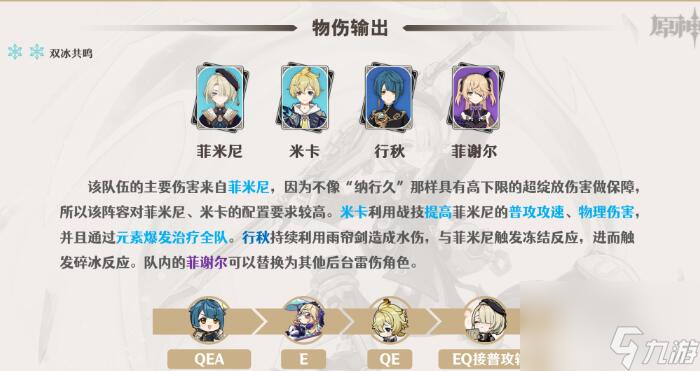 原神菲米尼阵容怎么选
