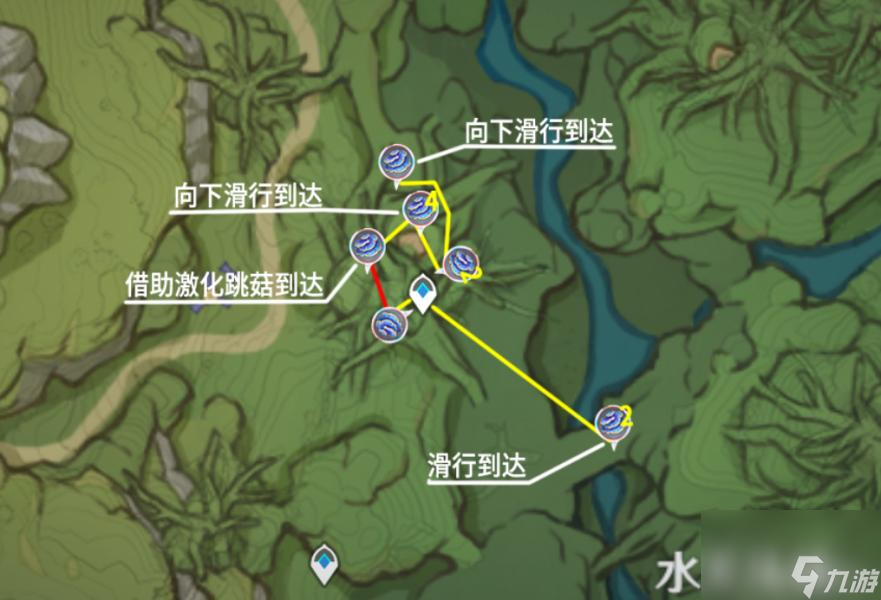 原神3.5版本树王圣体菇采集路线是什么？