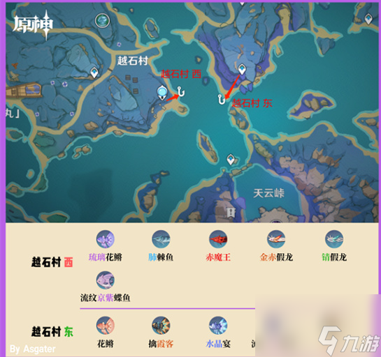 原神稻妻哪里可以钓鱼