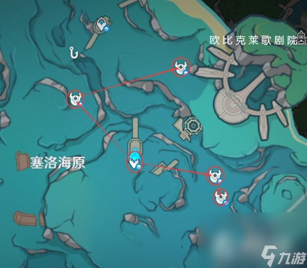 《原神》4.0枫丹特产海露花采集路线分享