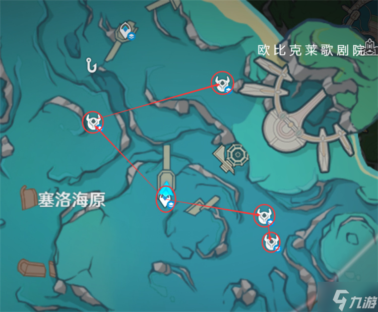 原神海露花采集路线攻略