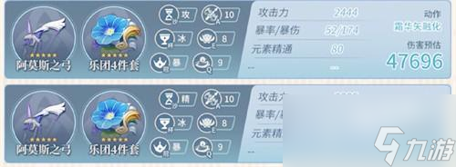 原神甘雨毕业面板属性一览