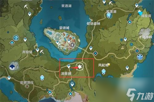 原神蒙德地灵龛分布图一览