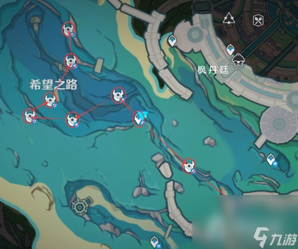 《原神》4.0枫丹特产海露花采集路线分享