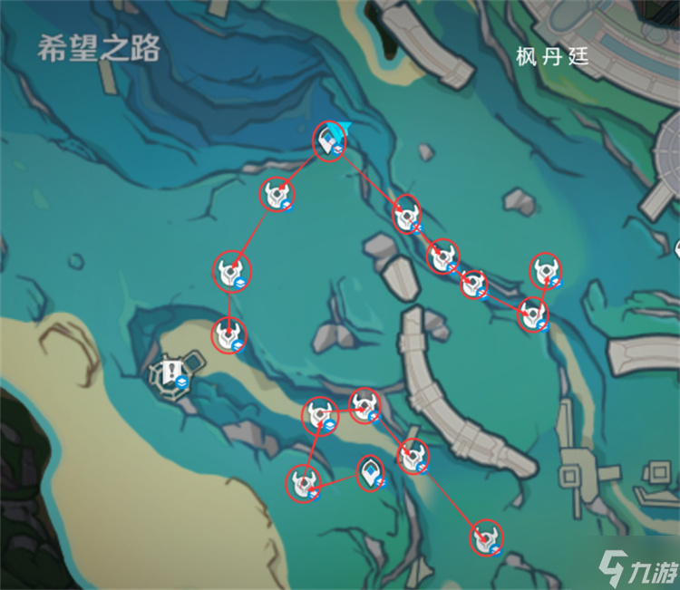 原神原海异种刷新点路线攻略